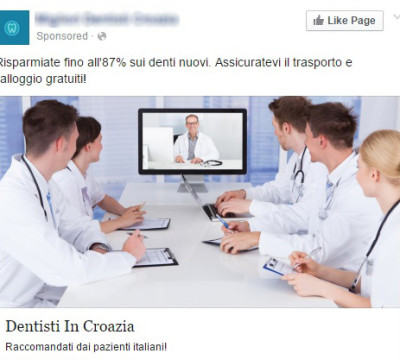 Sconto 87% implantologia in Croazia